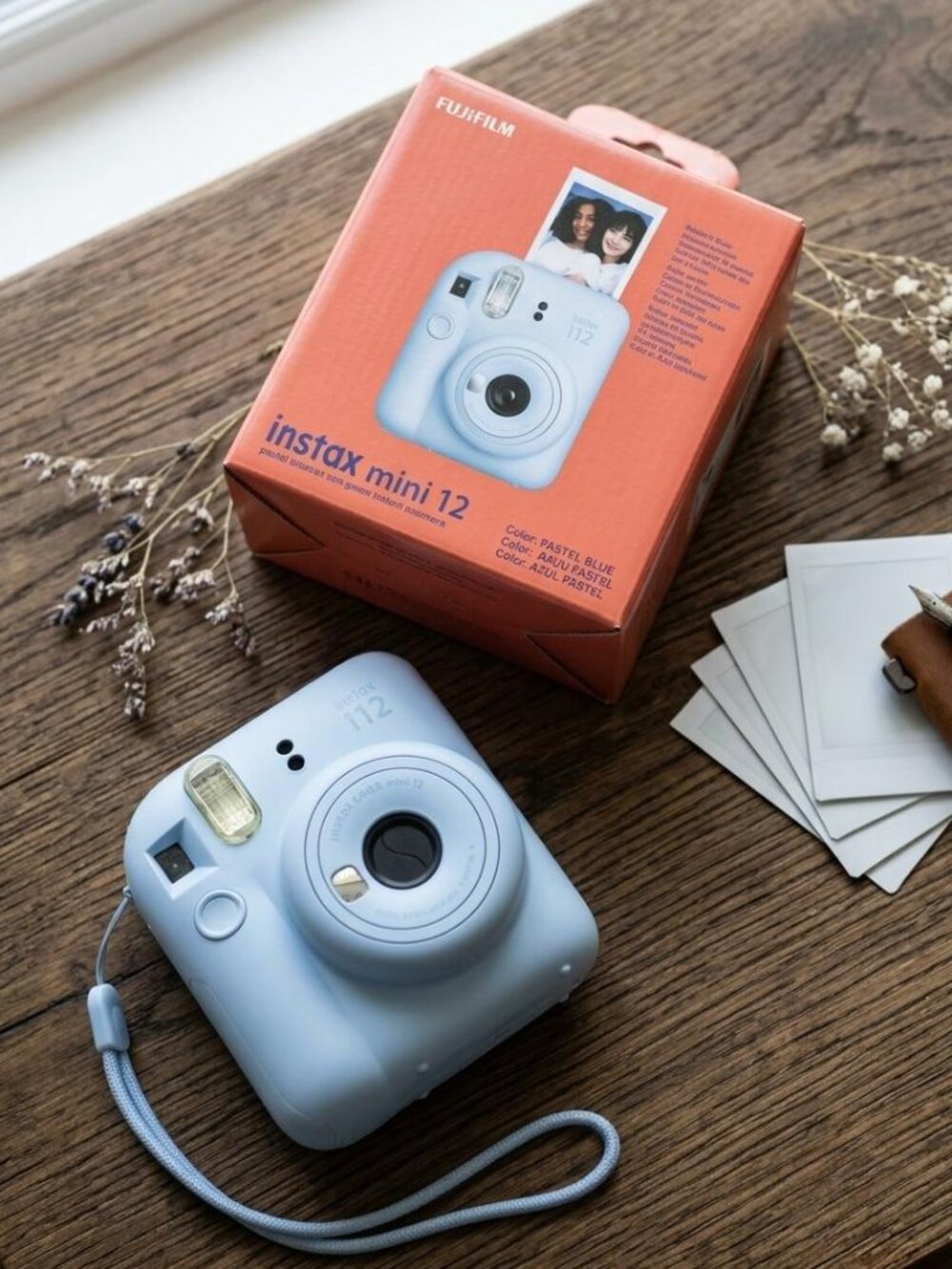 Fujifilm Instax Mini 12 Instant Camera (Pastel Blue) with Original Packaging